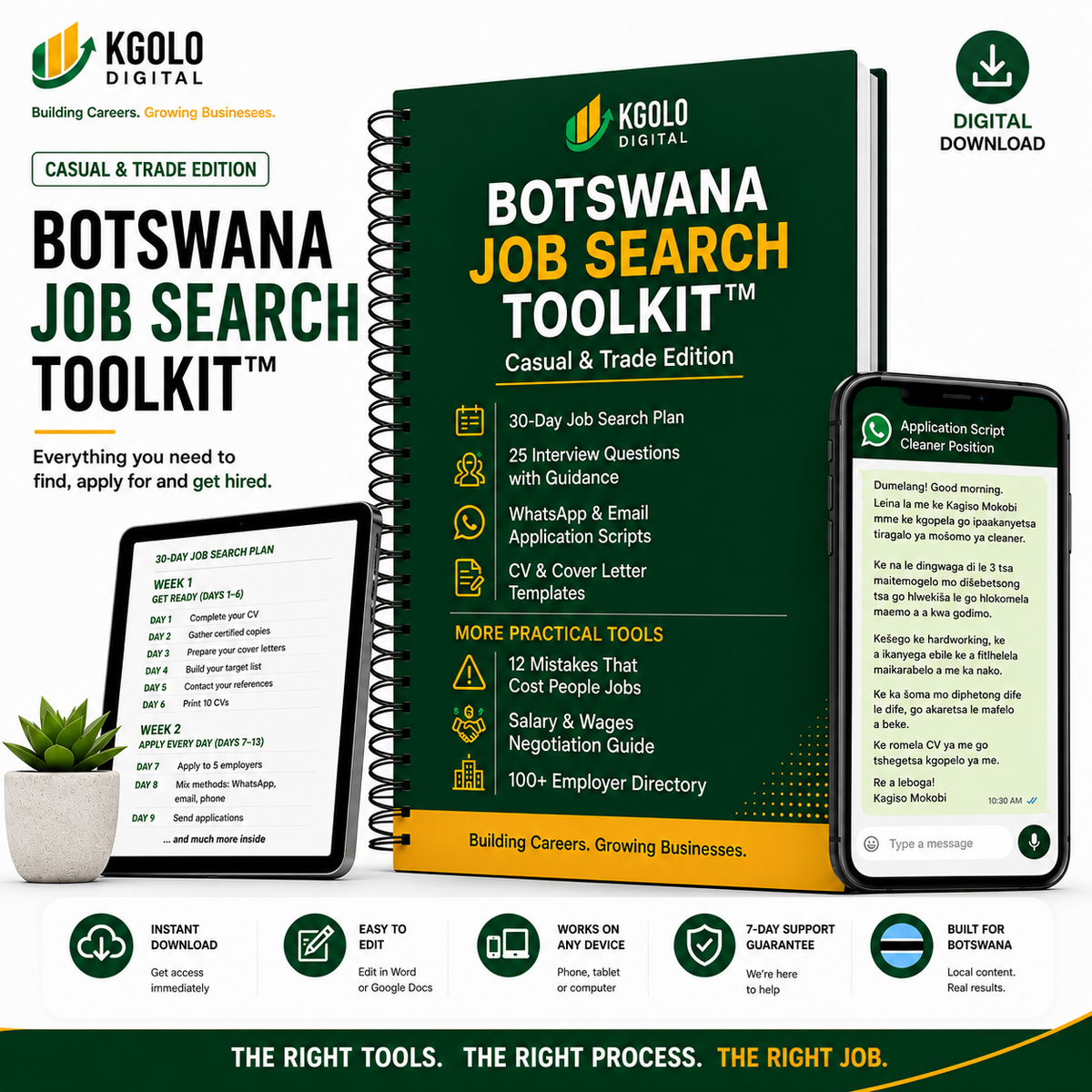 Botswana Job Search Toolkit™ – Casual & Trade Edition