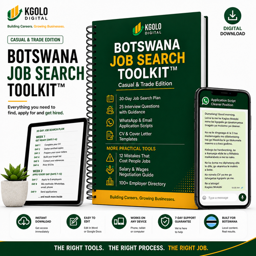 Botswana Job Search Toolkit™ – Casual & Trade Edition