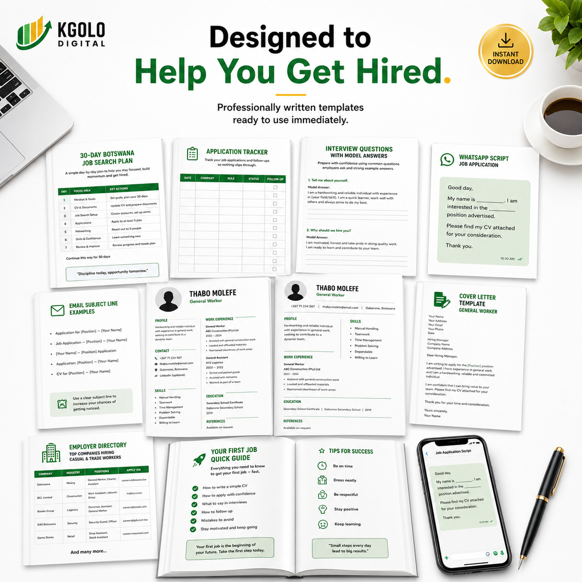 Botswana Job Search Toolkit™ – Casual & Trade Edition