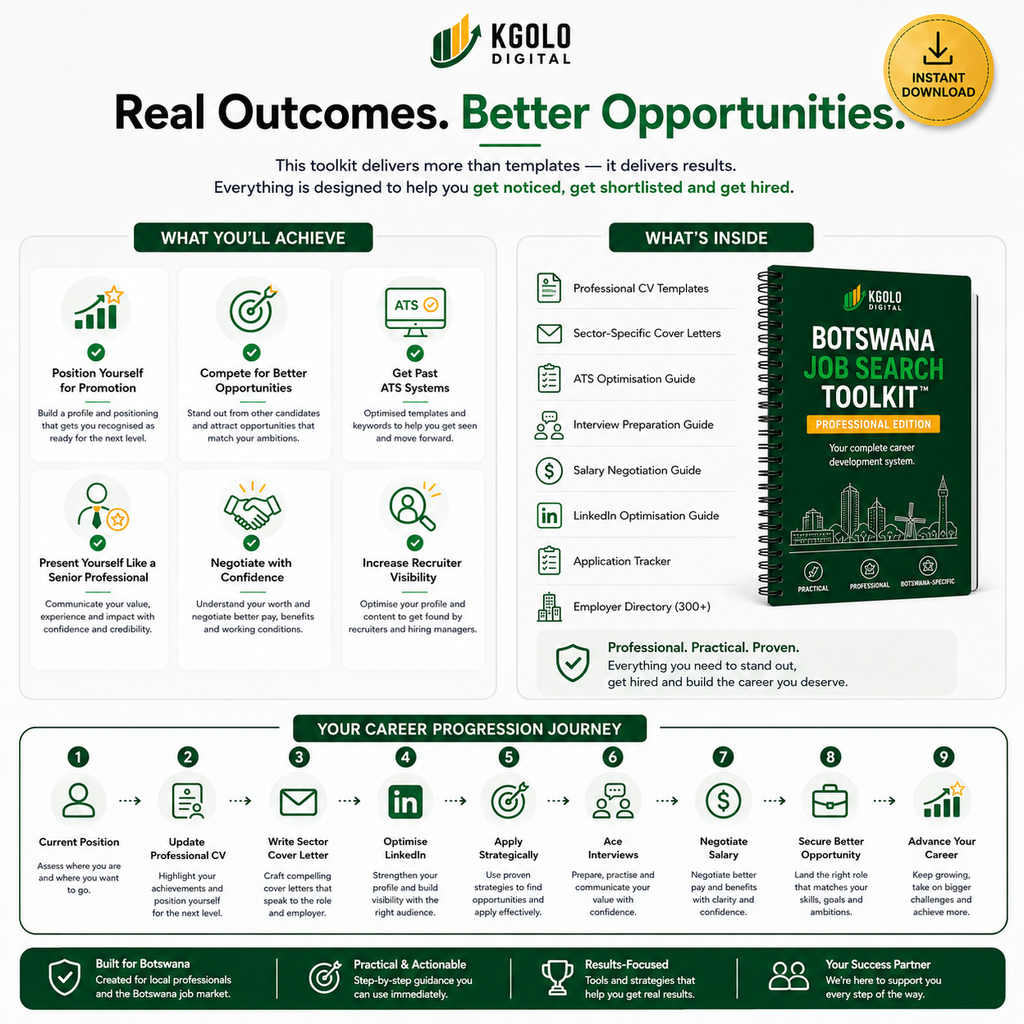 Botswana Job Search Toolkit™ – Professional Edition