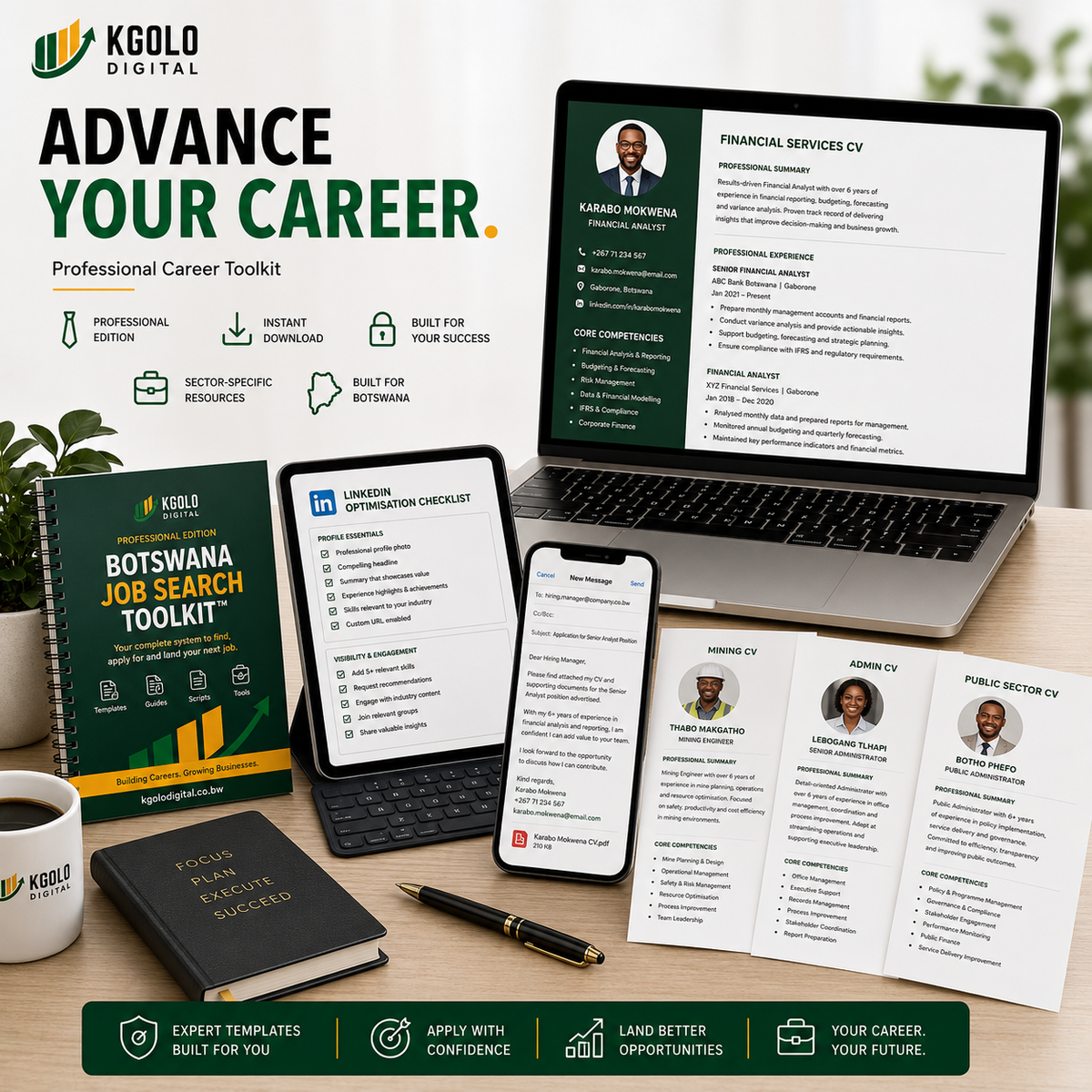 Botswana Job Search Toolkit™ – Professional Edition